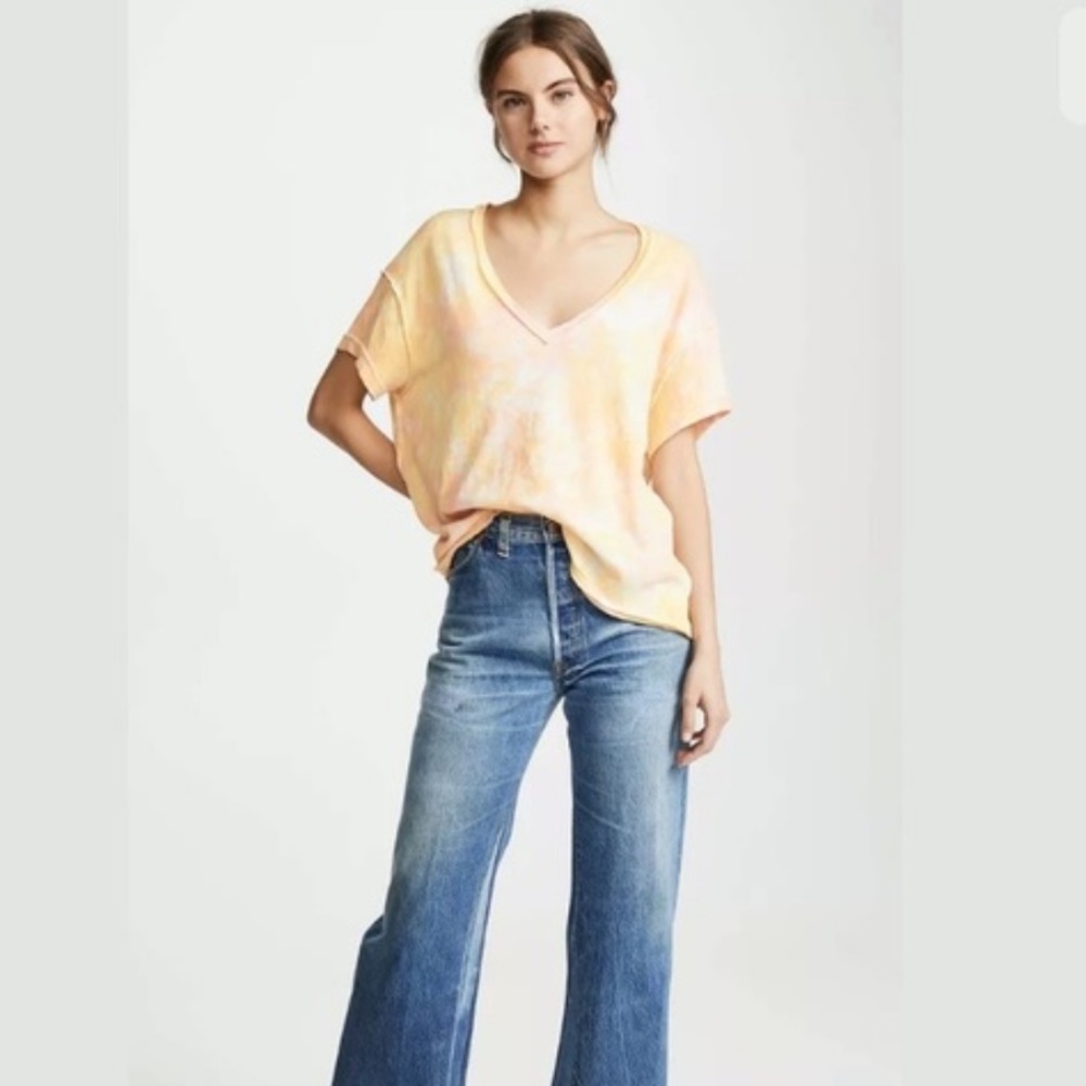 -NWT- free people all mine oversized tie dye top